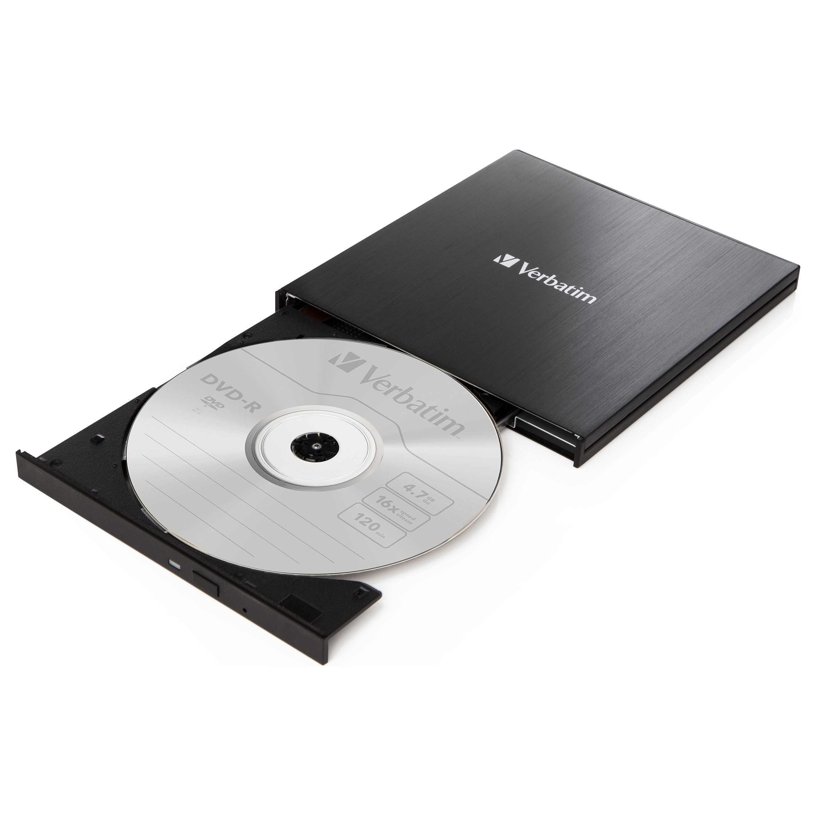 Verbatim CD/DVD Slimline vanjski snimač, M-Disc kompatibilan, USB3.2/USB-C crni-2