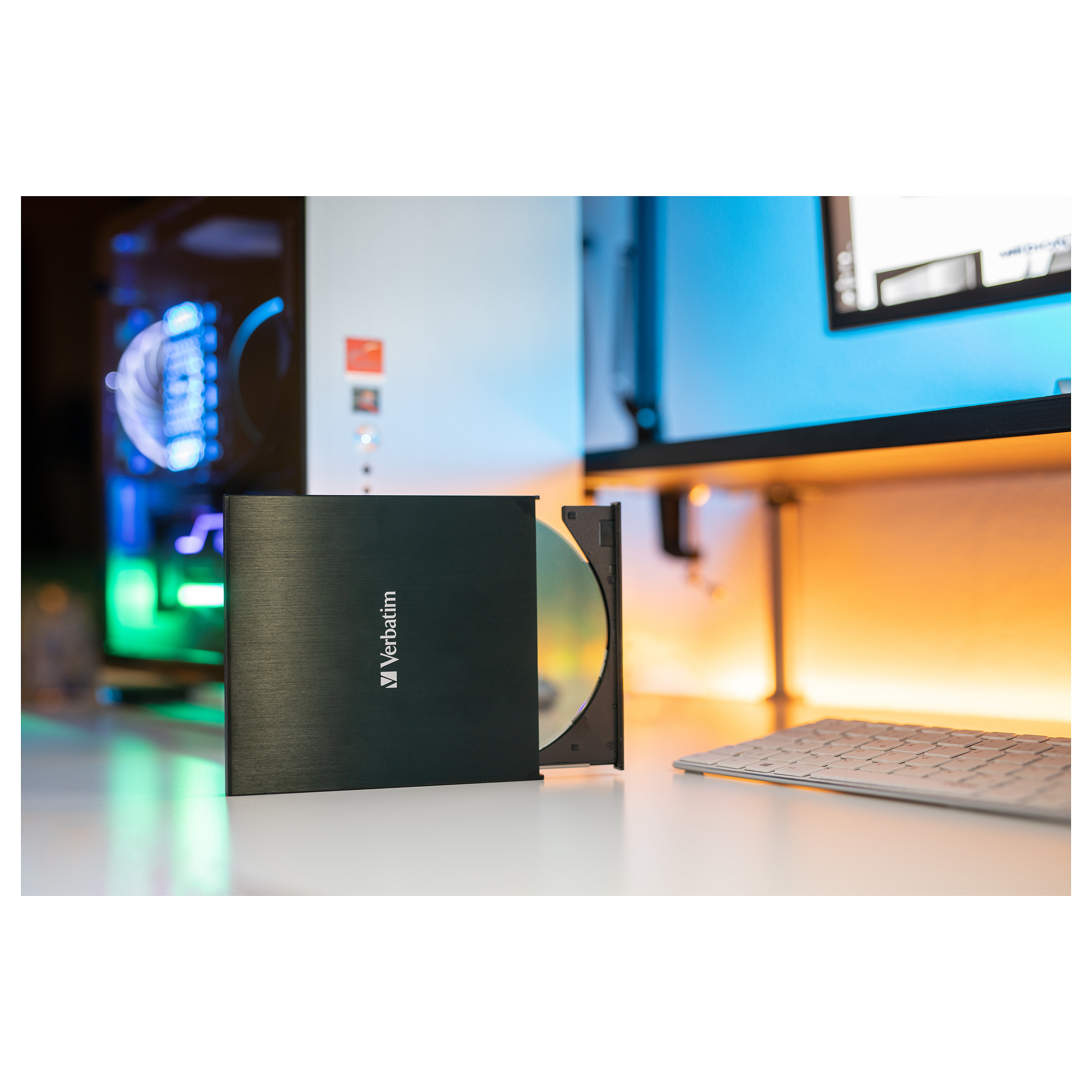 Verbatim CD/DVD Slimline vanjski snimač, M-Disc kompatibilan, USB3.2/USB-C crni-3