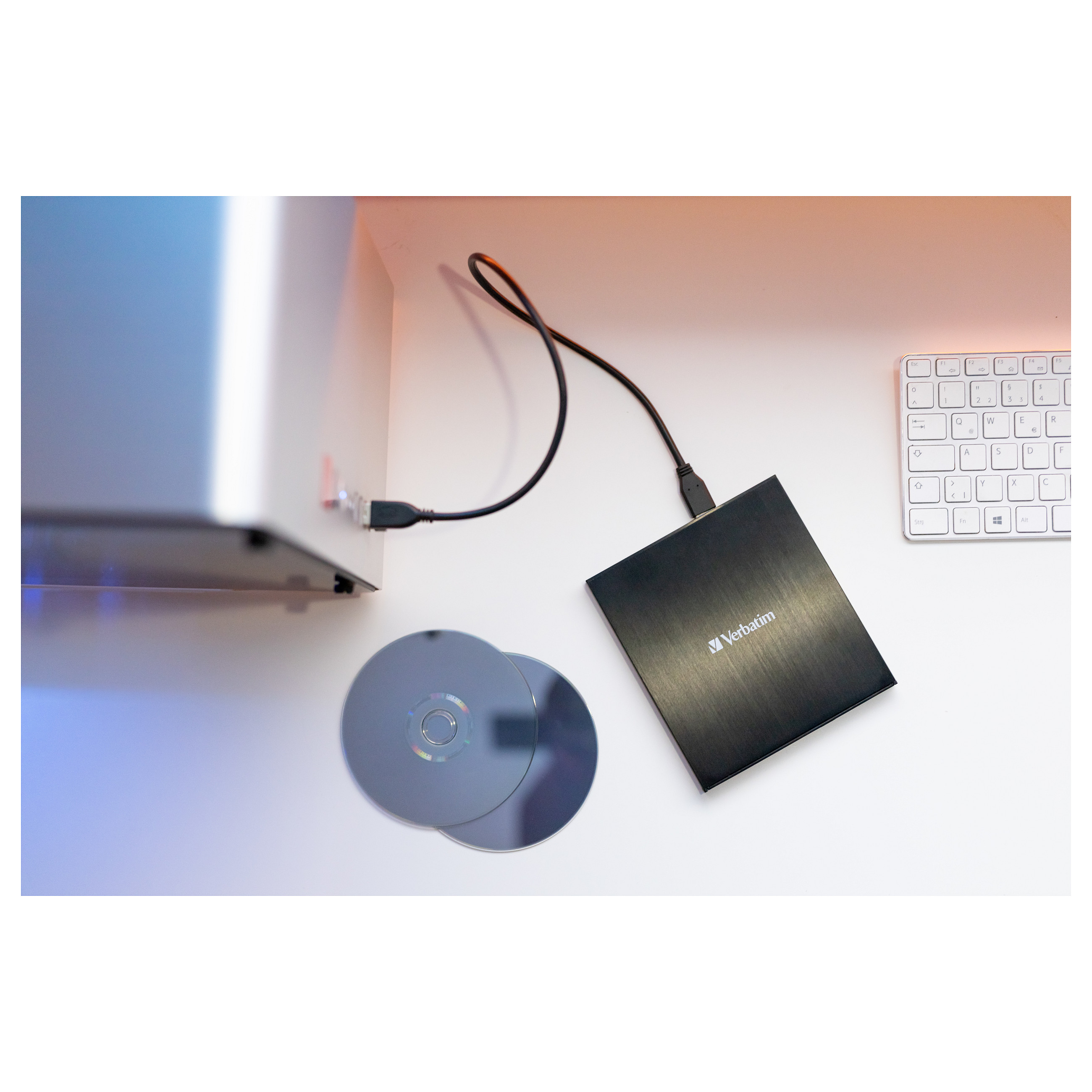 Verbatim CD/DVD Slimline vanjski snimač, M-Disc kompatibilan, USB3.2/USB-C crni-6