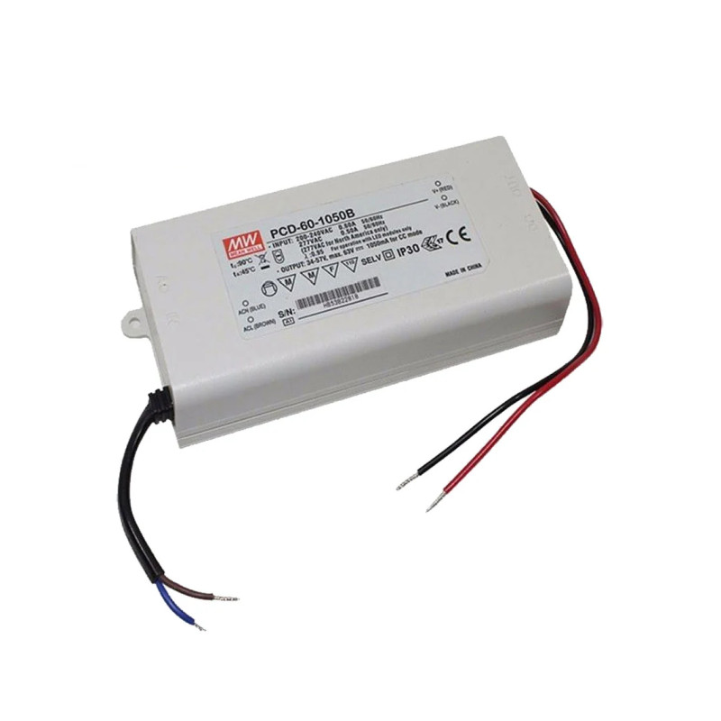 Napajanje MEAN WELL PCD-60-1050B (59,85W, 34 ~ 57V DC, 1050mA)-1