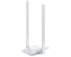 Mercusys bežični High-Gain USB adapter, 300Mbps (2.4GHz), 802.11n/g/b, 2×2 MIMO, 2×5dBi antena