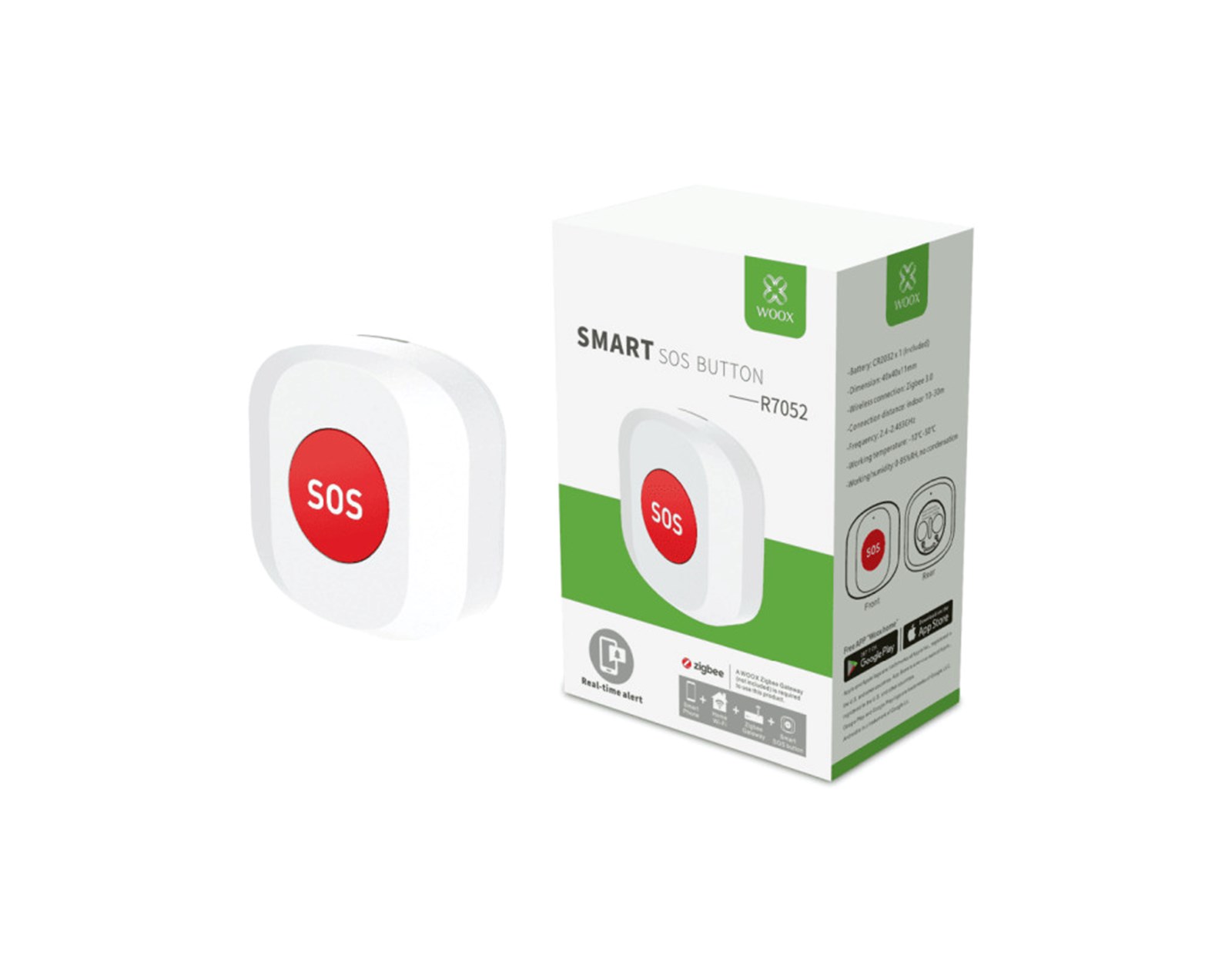Pametna SOS tipka WOOX R7052 ZigBee Smart-0
