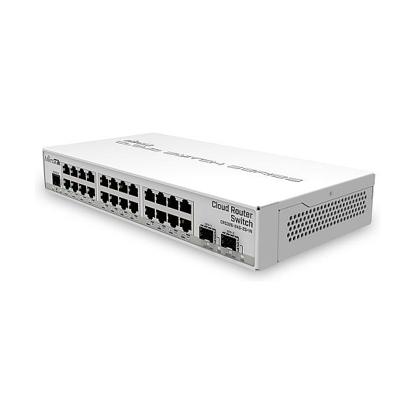 Switch Mikrotik CRS326-24G-2S+IN 800 MHz CPU, 512MB RAM, 24xG-LAN, 2xSFP+ cage, RouterOS L5 ili SwitchOS-2