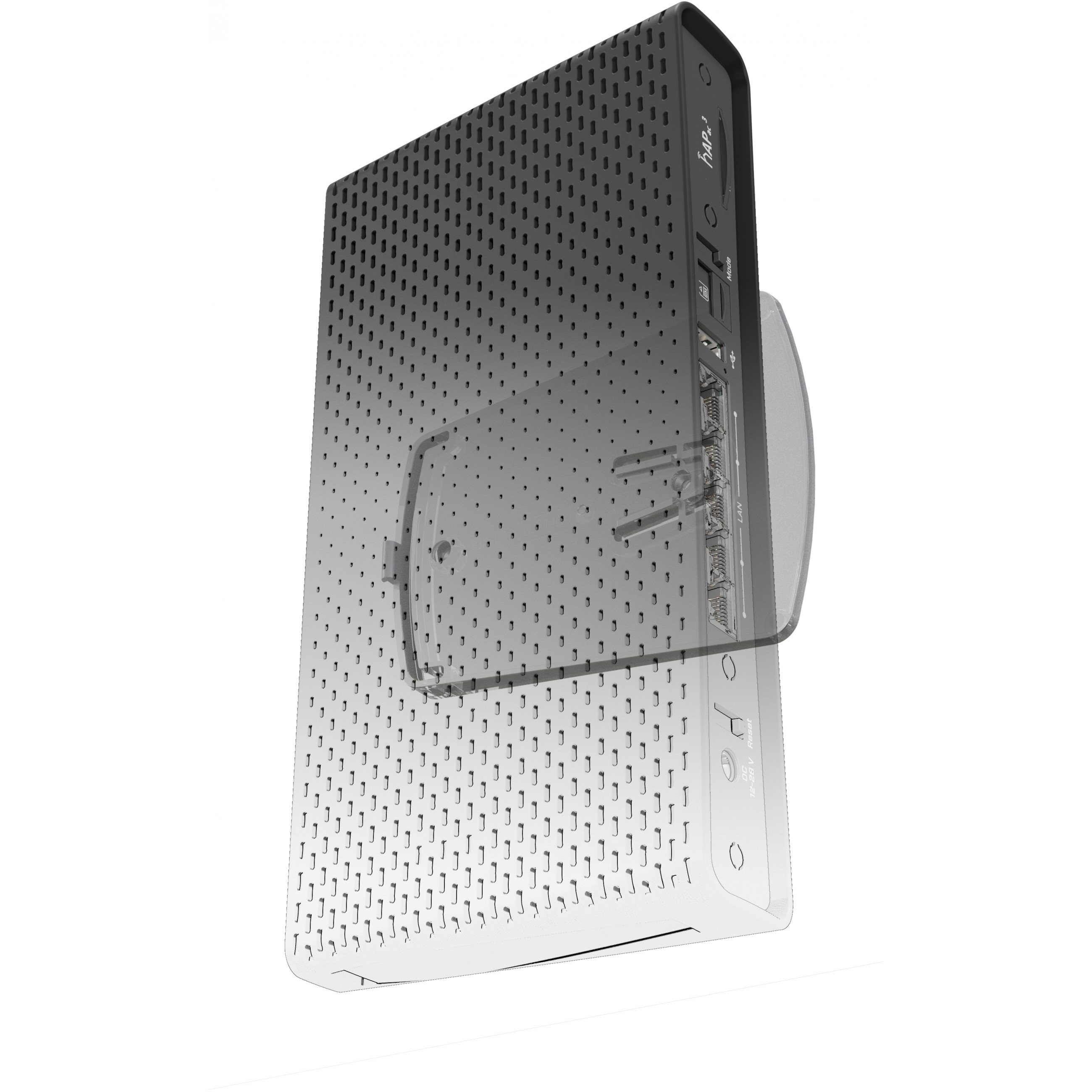 Mikrotik RBD53iG-5HacD2HnD, hAP ac3, 716MHz CPU, 256MB RAM, 5×GLAN, 2.4Ghz/5GHz 802.11b/g/n/ac, 2×vanjska antena, USB, tower/desktop kućište, USB, PSU, RouterOS L4-13