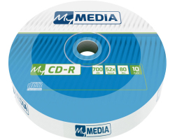 CD-R MyMedia 700MB 52× Matt Silver, Wrap pakiranje 10 kom.-0