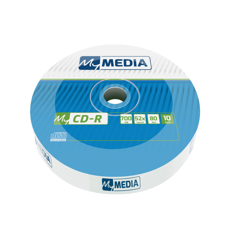 CD-R MyMedia 700MB 52× Matt Silver, Wrap pakiranje 10 kom.-1
