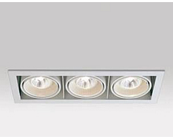 Ugradbena svjetiljka DELTA LIGHT MiniGrid 3 x GU5.3 (3x50W, AC 85-265V, kut svjetlosti 35°, prigušiva, PC i Aluminij)