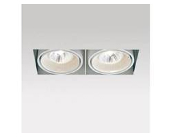 Ugradbena svjetiljka DELTA LIGHT MiniGrid 2 x GU5.3 (2x50W, AC 12V, kut svjetlosti 35°, prigušivanje, PC i Aluminij)
