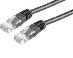Roline VALUE UTP mrežni kabel Cat.6, 0.5m crni-0