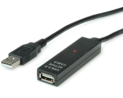 Roline VALUE USB2.0 aktivni produžni kabel A-A, M/F, 30m-2