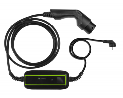 Prijenosni punjač za električna vozila GREEN CELL EV16 (Schuko na Type 2, 3.6 kW, 16A, 1-faza, 6.5 m, LCD)-0