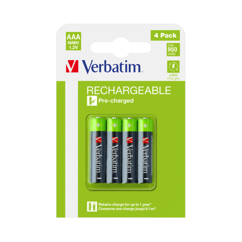 Verbatim AAA punjive baterije, 950mAh (4 komada)-1