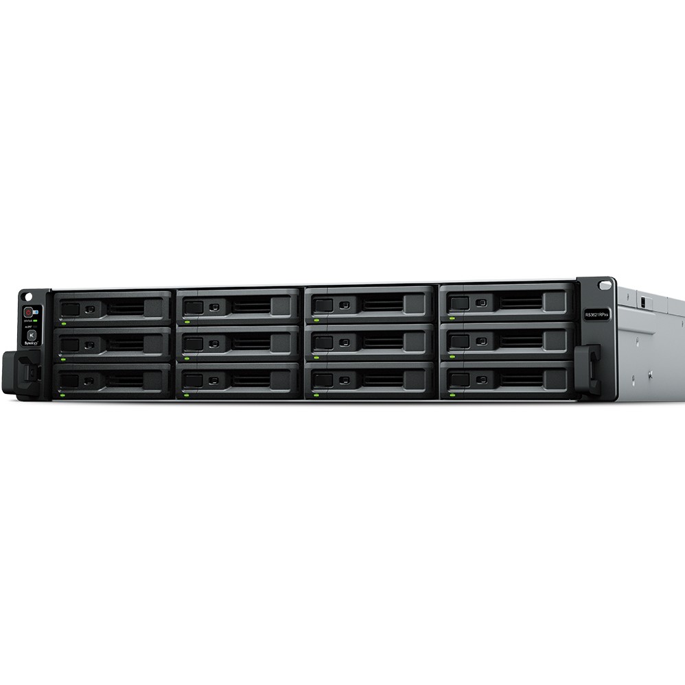 NAS server SYNOLOGY RS3621RPxs 12-bay, Intel Xeon D-1531, 8GB DDR4 ECC, Hot-Swap HDD, 4×G-LAN, Redundant Power Supply-1