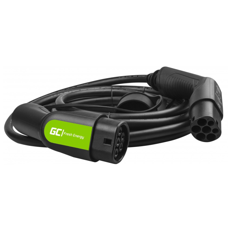 Kabel GREENCELL EV12 (snaga 11 kW, dužina 7 m, ulaz Tip 2, izlaz Tip 2, radna temperatura -30 °C to +50 °C, stupanj zaštite IP55)-1
