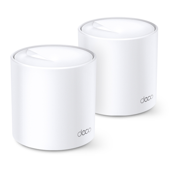 TP-Link AX1800 Deco X20 (2-pack), Dual-Band Mesh Wi-Fi 6, 574Mbps/1201Mbps (2.4GHz/5GHz), 802.11ax/ac/n/a/b/g, 2×G-LAN, Deco App-5