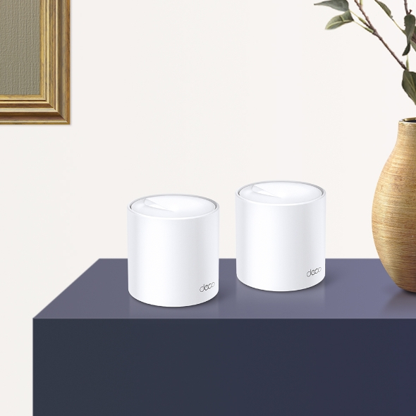 TP-Link AX1800 Deco X20 (2-pack), Dual-Band Mesh Wi-Fi 6, 574Mbps/1201Mbps (2.4GHz/5GHz), 802.11ax/ac/n/a/b/g, 2×G-LAN, Deco App-2