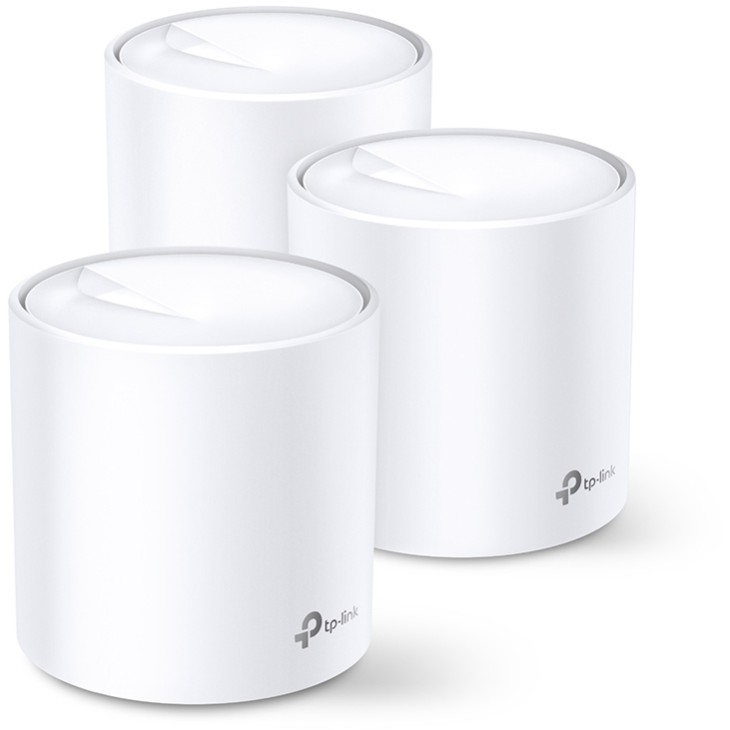 TP-Link AX1800 Deco X20 (3-pack), Dual-Band Mesh Wi-Fi 6, 574Mbps/1201Mbps (2.4GHz/5GHz), 802.11ax/ac/n/a/b/g, 2×G-LAN, Deco App-6