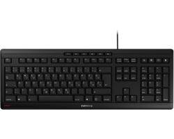 Cherry Stream tiha vodootporna tipkovnica, USB crna