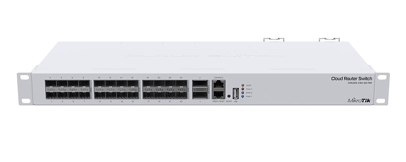 Cloud Router Switch Mikrotik CRS326-24S+2Q+RM (2x40G QSFP+, 24×10G SFP+, 1xLAN, RouterOS L5 ili SwitchOS, 1U rackmount)-1