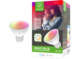 Žarulja WOOX WiFi Smart LED Spot RGB+CCT GU10, 5.5W, 400lm, 2700-6500K - KORIŠTENI jamstvo 6 mjeseci
