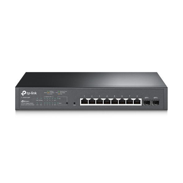 Preklopnik TP-LINK JetStream 10-port Gigabit PoE+ Smart (8×10/100/1000M RJ45 + 2×SFP, 150W)-0