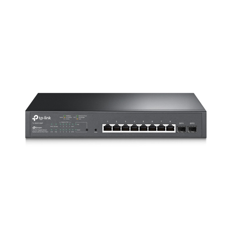 Preklopnik TP-LINK JetStream 10-port Gigabit PoE+ Smart (8×10/100/1000M RJ45 + 2×SFP, 150W)-8