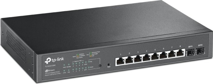 Preklopnik TP-LINK JetStream 10-port Gigabit PoE+ Smart (8×10/100/1000M RJ45 + 2×SFP, 150W)-5