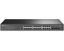 Preklopnik TP-LINK JetStream 24-port Gigabit Smart Switch 24×10/100/1000M RJ45 ports, 4×Gigabit SFP, 1U 19" rack mount-1