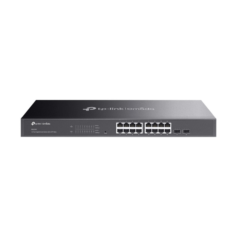 TP-Link Omada JetStream 16-port Gigabit L2+ upravljiv preklopnik (Switch), 16×10/100/1000M RJ45 ports, 2×SFP, 1U 19" rack mount-9