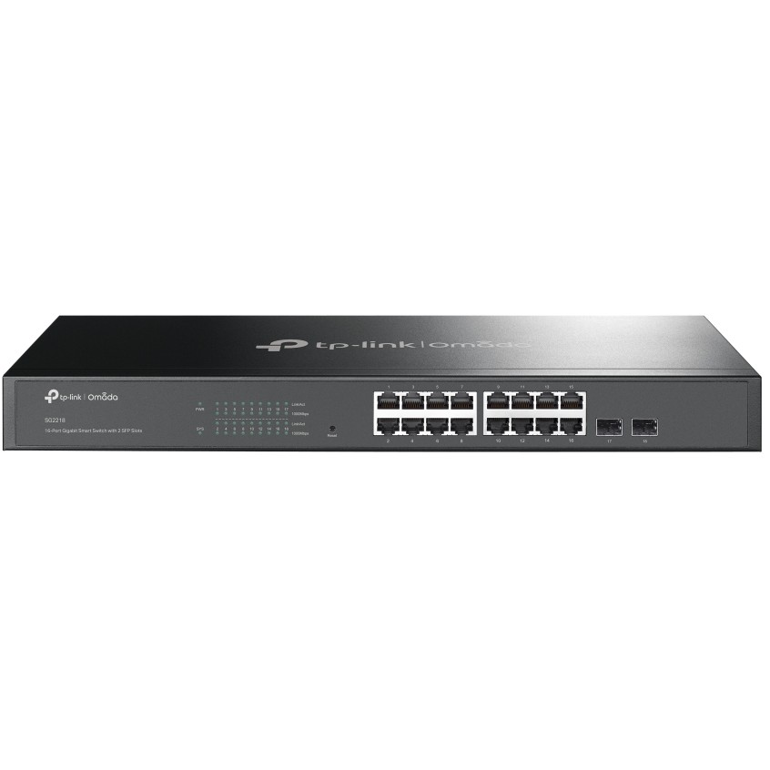 TP-Link Omada JetStream 16-port Gigabit L2+ upravljiv preklopnik (Switch), 16×10/100/1000M RJ45 ports, 2×SFP, 1U 19" rack mount-4