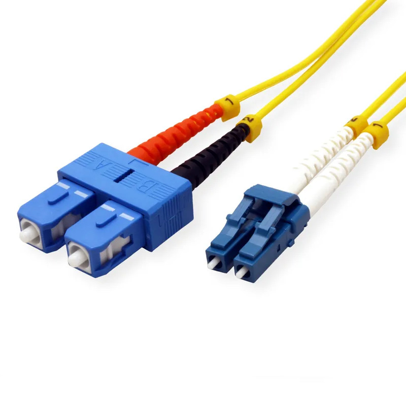 Roline optički mrežni kabel LC-SC 9/125µm, Duplex, OS2, 1.0m žuti-1