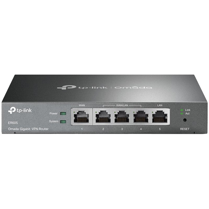 TP-Link SafeStream Gigabit širokopojasni VPN usmjerivač (Router), 1×G-WAN/1×G-LAN + 3×G-WAN/LAN-9