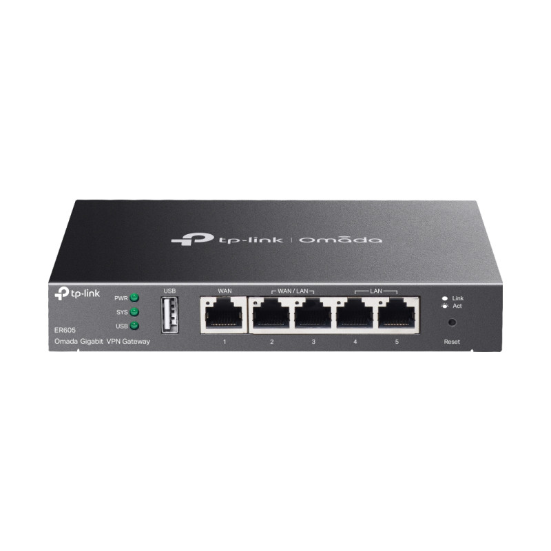 TP-Link SafeStream Gigabit širokopojasni VPN usmjerivač (Router), 1×G-WAN/1×G-LAN + 3×G-WAN/LAN-18