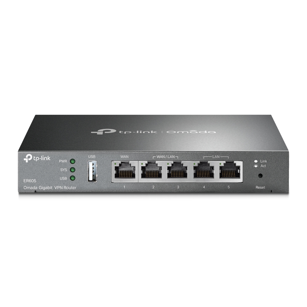 TP-Link SafeStream Gigabit širokopojasni VPN usmjerivač (Router), 1×G-WAN/1×G-LAN + 3×G-WAN/LAN-1