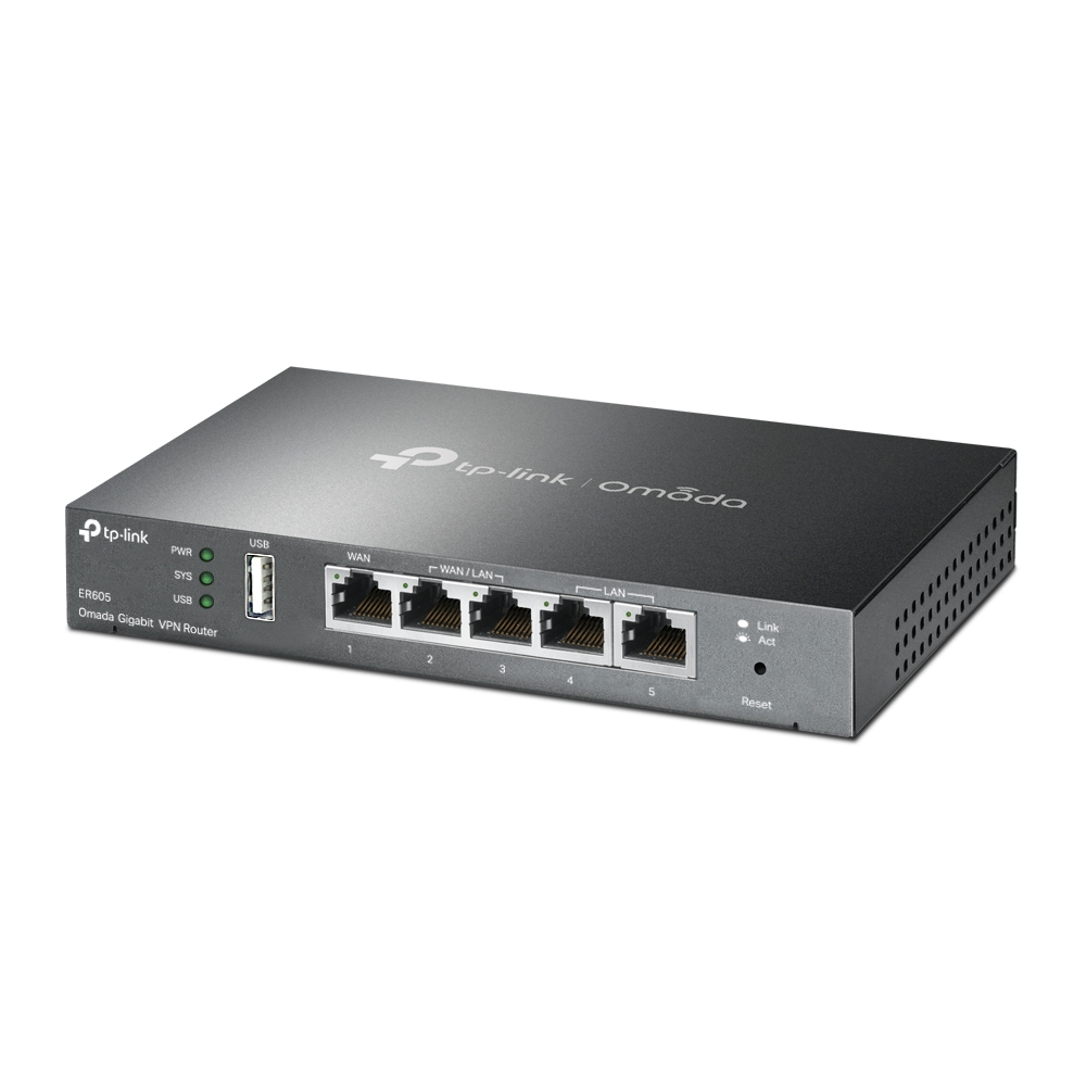 TP-Link SafeStream Gigabit širokopojasni VPN usmjerivač (Router), 1×G-WAN/1×G-LAN + 3×G-WAN/LAN-8