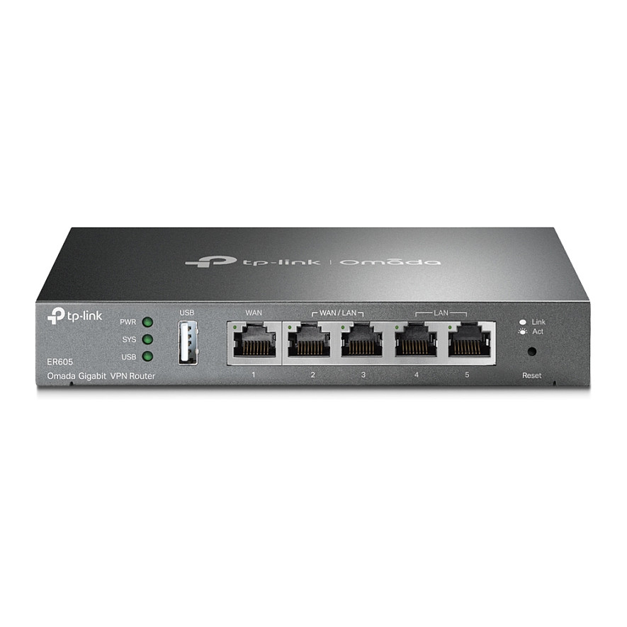 TP-Link SafeStream Gigabit širokopojasni VPN usmjerivač (Router), 1×G-WAN/1×G-LAN + 3×G-WAN/LAN-10