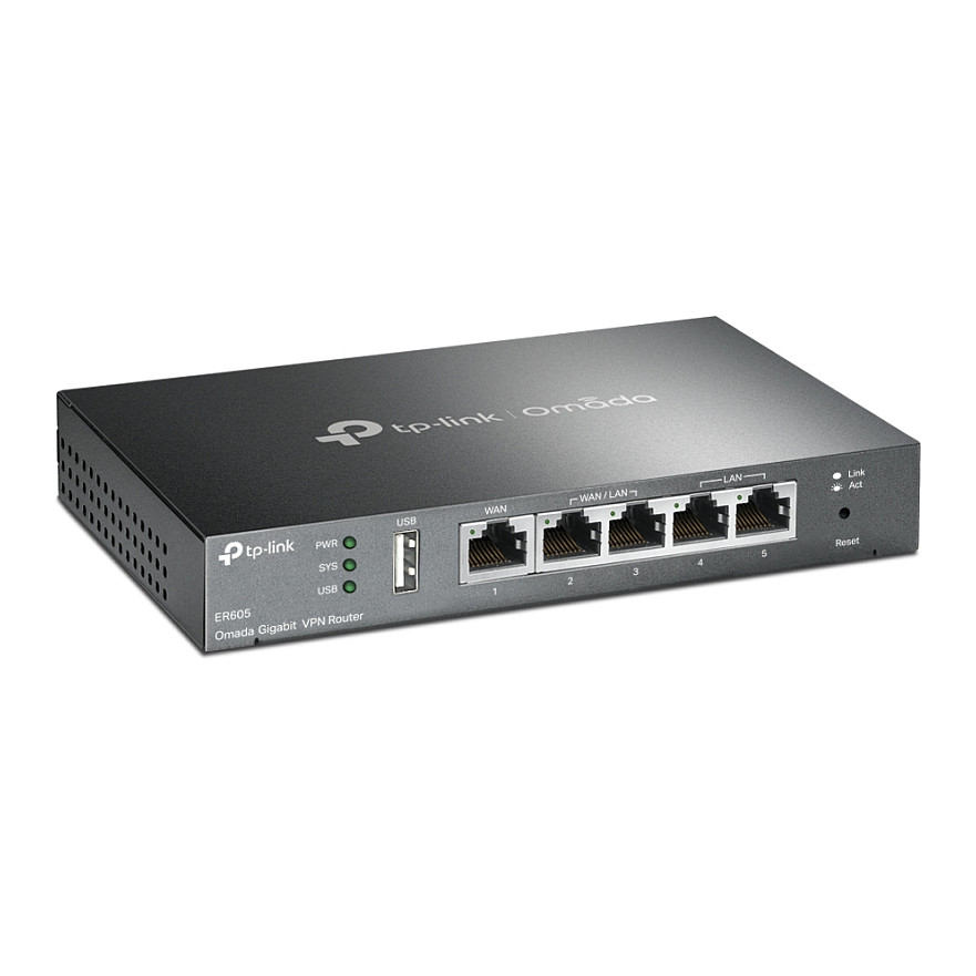 TP-Link SafeStream Gigabit širokopojasni VPN usmjerivač (Router), 1×G-WAN/1×G-LAN + 3×G-WAN/LAN-13