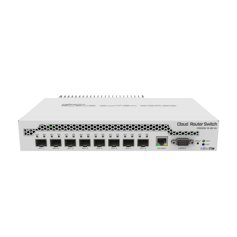 Switch Mikrotik CRS309-1G-8S+IN (Dual core 800MHz, 512MB RAM, 1×GLAN, 8×SFP+ cages)-16