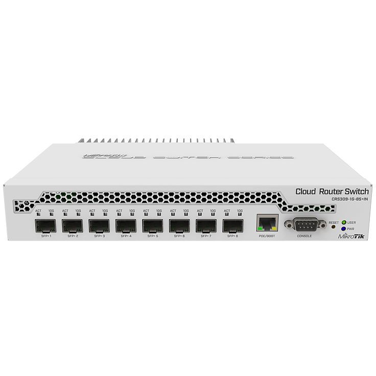 Switch Mikrotik CRS309-1G-8S+IN (Dual core 800MHz, 512MB RAM, 1×GLAN, 8×SFP+ cages)-7