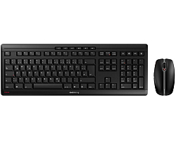 Cherry Stream Desktop Recharge tiha bežična tipkovnica + miš crna-1