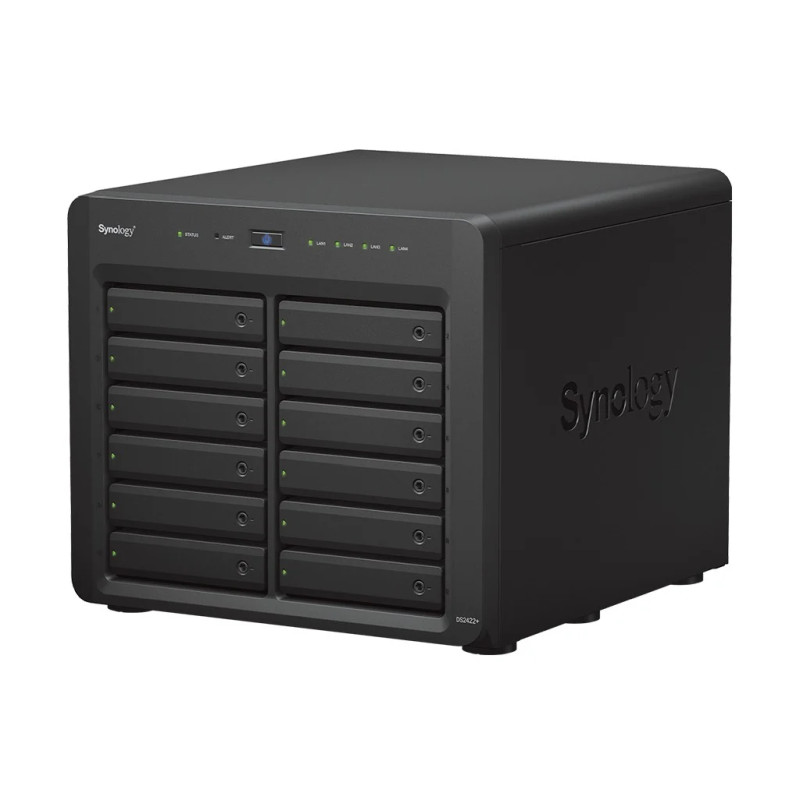 NAS server SYNOLOGY DS2422+ 12-bay, 2.5"/3.5" HDD/SSD podrška, 4GB DDR4, 4×G-LAN-7