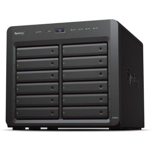 NAS server SYNOLOGY DS2422+ 12-bay, 2.5"/3.5" HDD/SSD podrška, 4GB DDR4, 4×G-LAN-0