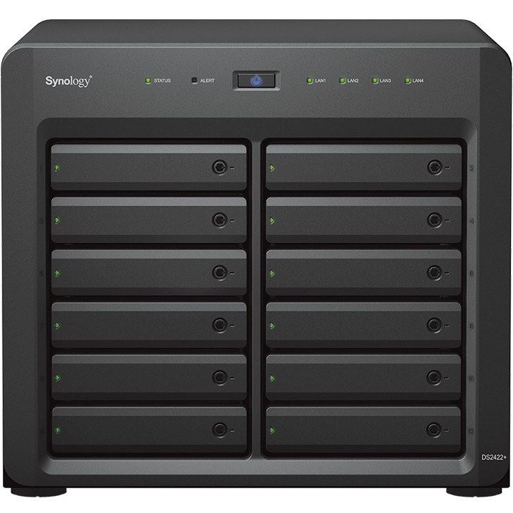NAS server SYNOLOGY DS2422+ 12-bay, 2.5"/3.5" HDD/SSD podrška, 4GB DDR4, 4×G-LAN-2