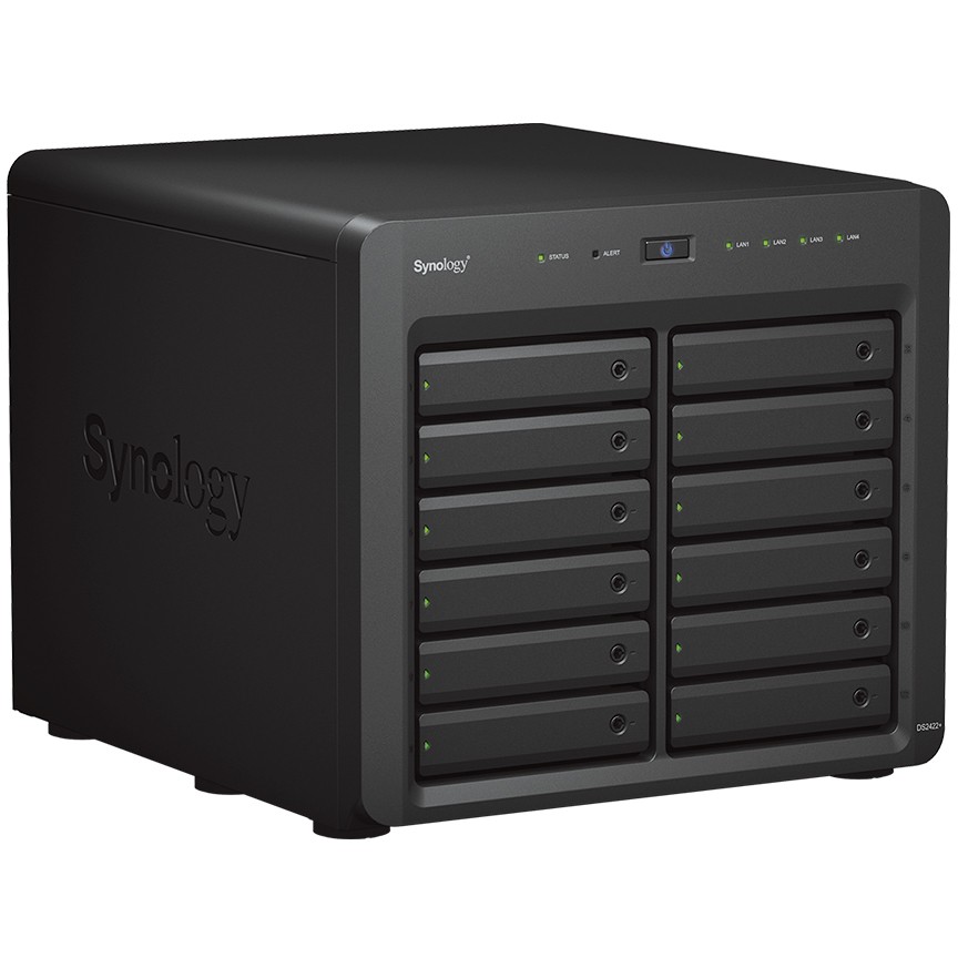 NAS server SYNOLOGY DS2422+ 12-bay, 2.5"/3.5" HDD/SSD podrška, 4GB DDR4, 4×G-LAN-8