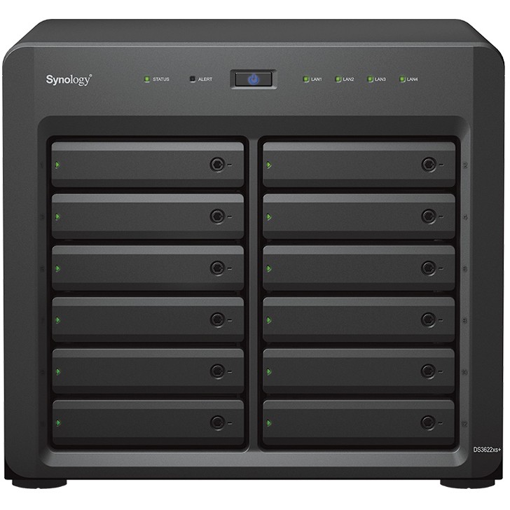NAS server SYNOLOGY DS3622xs+ 12-bay (Intel Xeon D-1531, 16GB DDR4, 2×G-LAN/2×10GbE, USB3.2 Gen 1)-1