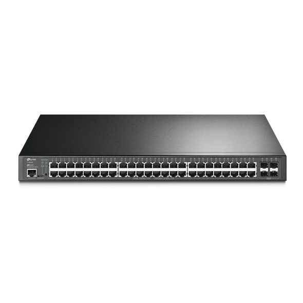 Preklopnik TP-LINK JetStream 48-port Gigabit L2 Smart PoE+ 48×10/100/1000 RJ45, 4×SFP, 1U 19" rack-mount-1