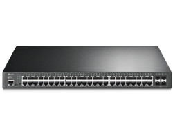 Preklopnik TP-LINK JetStream 48-port Gigabit L2 Smart PoE+ 48×10/100/1000 RJ45, 4×SFP, 1U 19" rack-mount-0