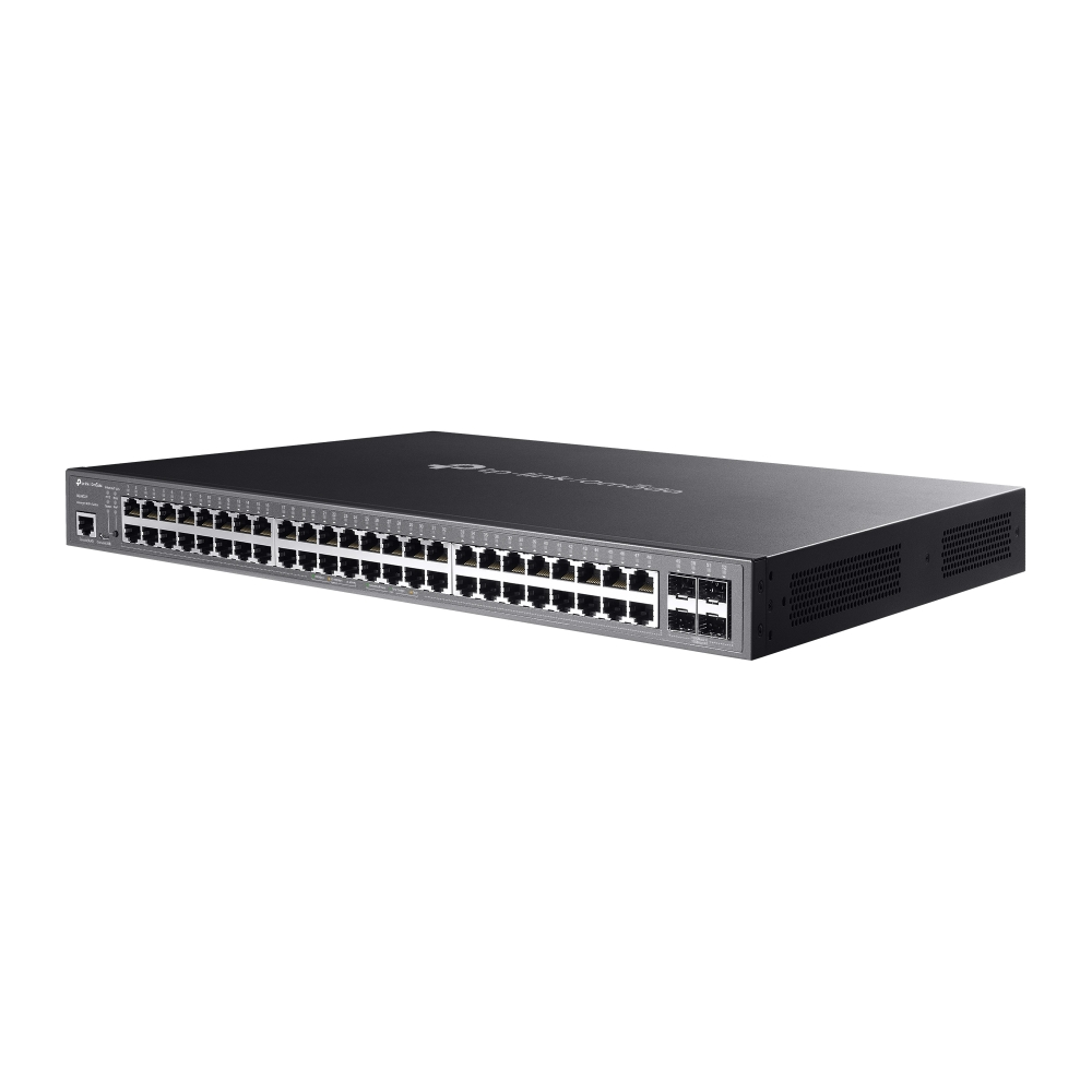 Preklopnik TP-LINK JetStream 48-port Gigabit L2 Smart PoE+ 48×10/100/1000 RJ45, 4×SFP, 1U 19" rack-mount-3