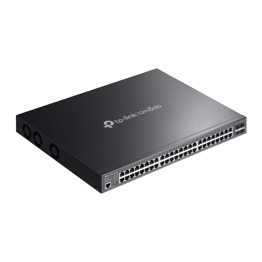 Preklopnik TP-LINK JetStream 48-port Gigabit L2 Smart PoE+ 48×10/100/1000 RJ45, 4×SFP, 1U 19" rack-mount-4