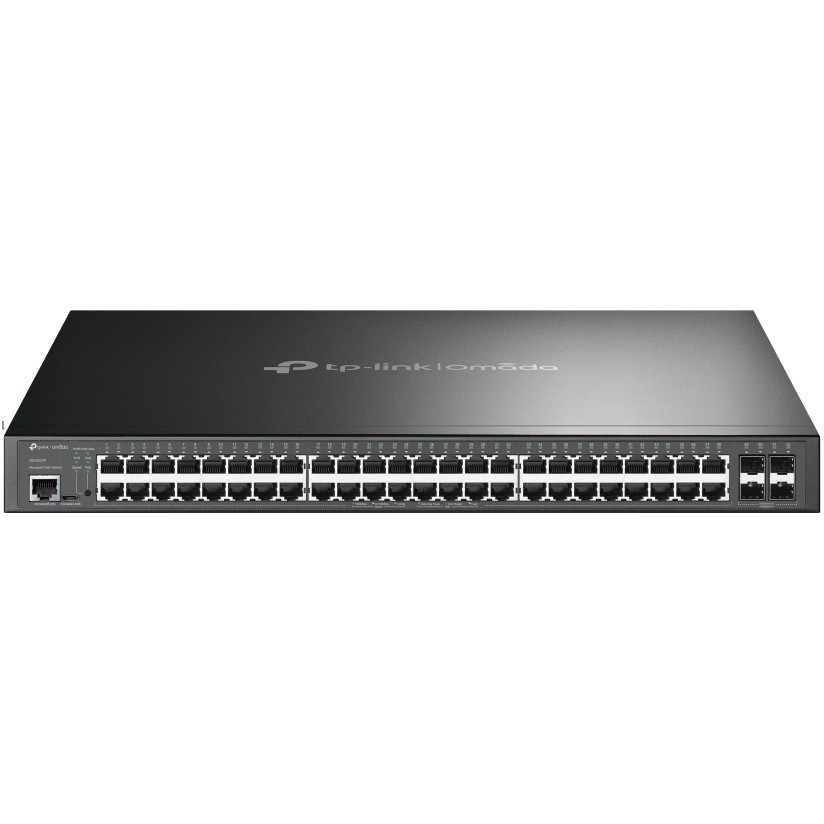 Preklopnik TP-LINK JetStream 48-port Gigabit L2 Smart PoE+ 48×10/100/1000 RJ45, 4×SFP, 1U 19" rack-mount-5